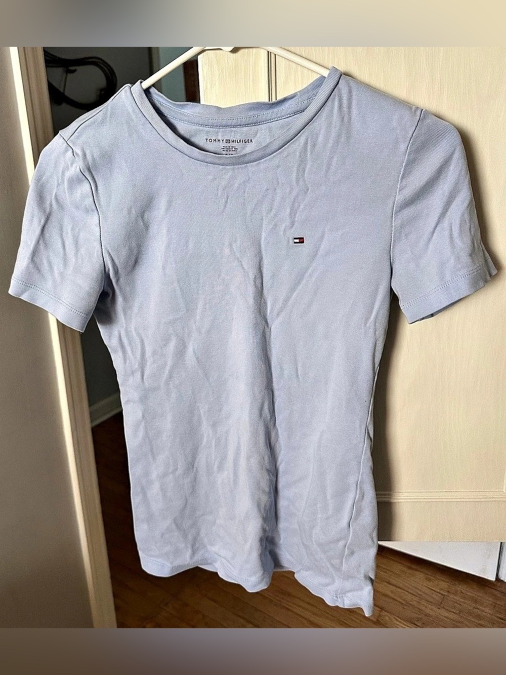 Tommy Hilfiger Short Sleeve Cotton Tee in Blue Size Small